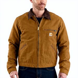Carhartt Duck Detroit Jacket Veste Homme Marron Noir
