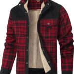 Veste Bûcheron Homme HYPESTFIT Flanelle Sherpa Randonnée-0