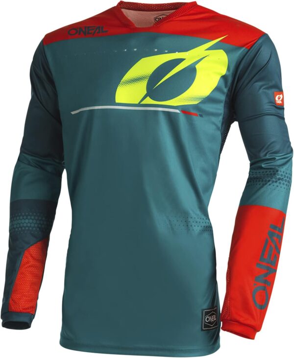Maillot moto O'NEAL Hardwear Haze V22 Bleu Rouge XL-0
