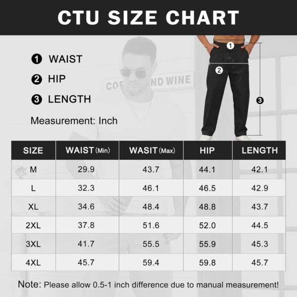 Pantalon Chino Cargo Homme Taille élastique Poches Polyester-5