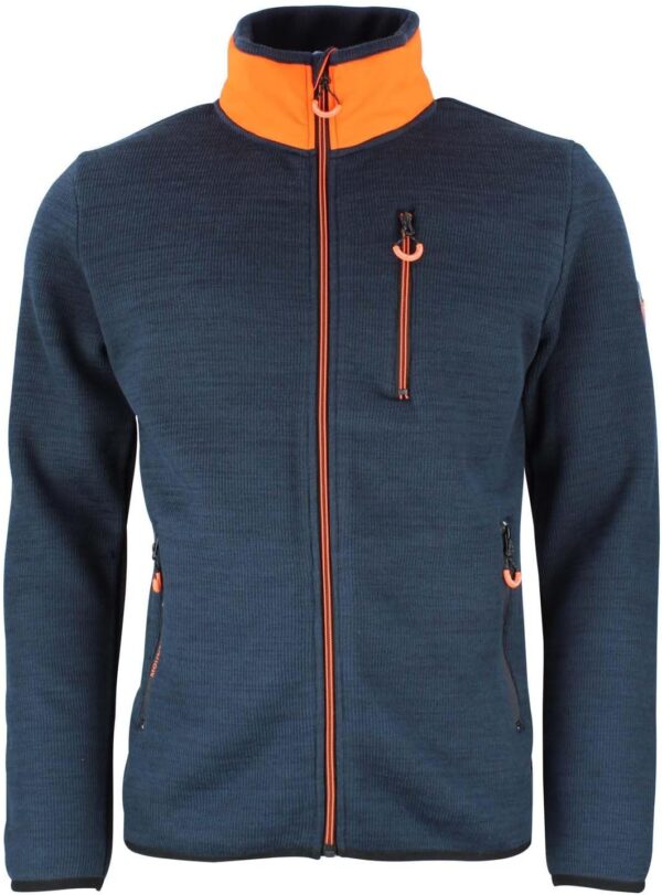 Blouson polaire homme Peak Mountain Cayak Noir Marine-0