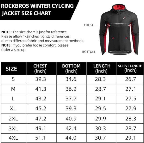 Veste cyclisme hiver ROCKBROS polaire coupe-vent respirant-5