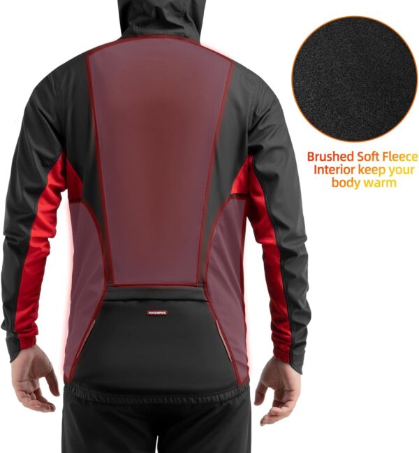 Veste cyclisme hiver ROCKBROS polaire coupe-vent respirant-6