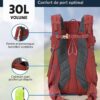 Sac à dos randonnée Terra Peak 30L respirant imperméable-3