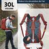 Sac à dos randonnée Terra Peak 30L respirant imperméable-4