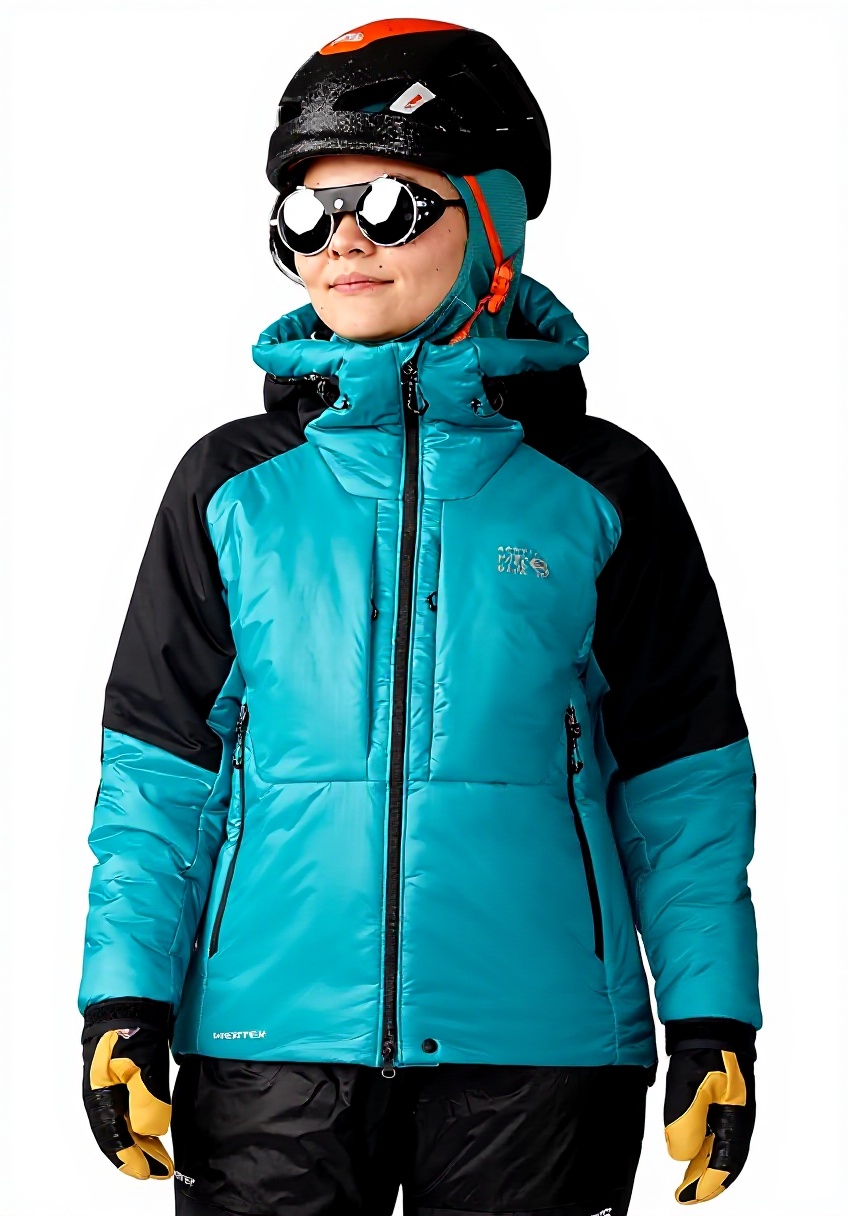 Femme portant la veste Mountain Hardwear Pertex Quantum Pro en milieu montagnard