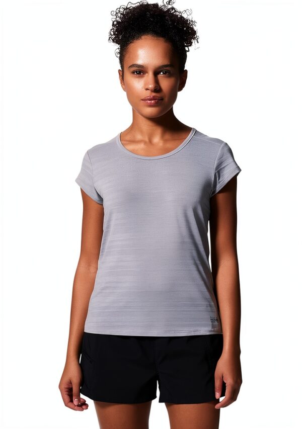 Mountain Hardwear Chemise Femme Rayée Tissu UPF Léger